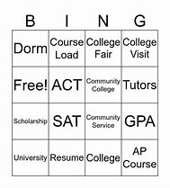 Image result for College Prep Bingo