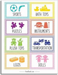 Image result for Toy Box Labels