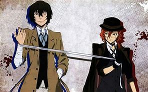 Image result for Dazai and Chuuya Kiss Anime