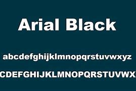 Image result for Arial Black