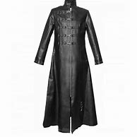 Image result for Leather Trench Coat Men