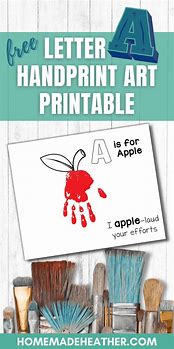 Image result for Handprint Crafts for the Letter A