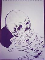 Image result for Melting Skull Art