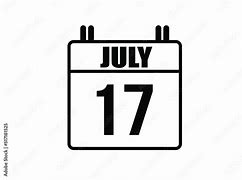 Image result for July 17th Calendar