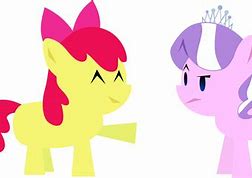 Image result for MLP Apple Bloom X Diamond Tiara Kiss