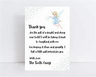 Image result for Lost Tooth Tooth Fairy Letter