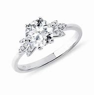 Image result for Moissanite Rings in White Gold