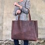 Image result for Leather Shopping Bag Tote