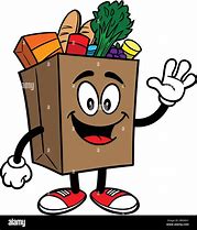 Image result for Grocery Bag Cartoon Plastic