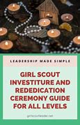 Image result for Girl Scout Investiture Rededication Ceremony