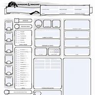 Image result for Fillable D D/5E Character Sheet