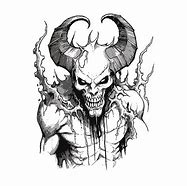 Image result for Evil Scary Demon Drawing