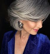 Image result for Grey Hair Style 60