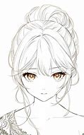 Image result for Anime Girl Face Sketch Template