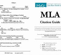 Image result for MLA Citation Formula