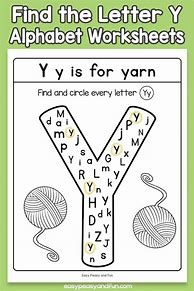 Image result for Letter Y Activity