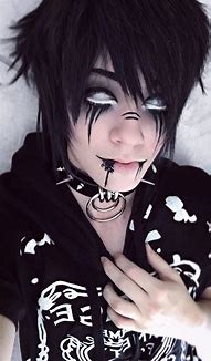 Image result for Goth Boy with Blonde Hair