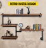 Image result for Metal Pipe Shelf