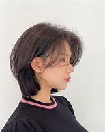 Image result for Curtain Bang Short Bob Haircut