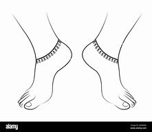 Image result for Anklet Drawing