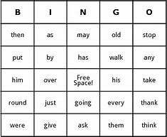 Image result for Word Bingo Template