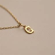 Image result for Golden Letter G Necklace