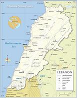 Image result for Map Lebanon Istael