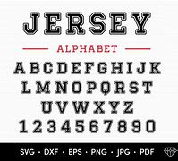 Image result for Jersey Letters SVG