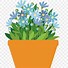 Image result for Plant Potted Flower Pot Clip Art