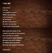 Image result for I AM Me Short Poems