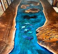 Image result for Grey Epoxy Table