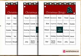 Image result for Christmas Bingo Words