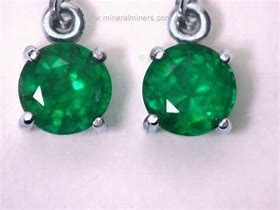 Image result for Emerald Earrings Genuine