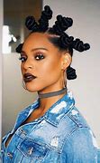 Image result for Bantu Knots with Bangs