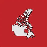 Image result for Canada Map Red