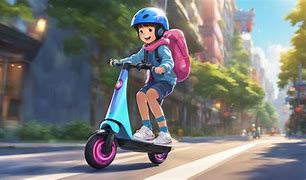 Image result for Kid On Electric Scooter