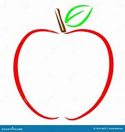 Image result for Apple Red Outline Clear Bacground Clip Art