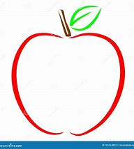 Image result for Red Circle Clip Art Apple Outline