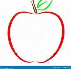 Image result for Red Apple Outline Clip Art with Seeds