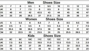 Image result for China Shoe Size Chart