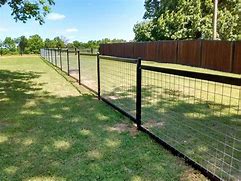 Image result for Hog Wire Wood Fence