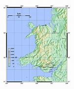 Image result for Topographical Map of Wales