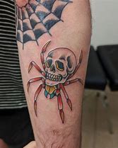 Image result for Old School Spider Tattoo