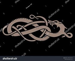 Image result for Simple Celtic Dragon