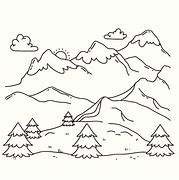 Image result for Mountain Shading Drawing