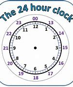 Image result for 24 hour clock face printable