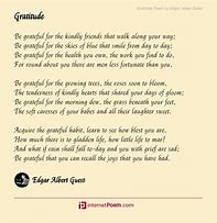 Image result for Gratitude Poem