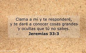 Image result for Jeremias 33 3 Spanish