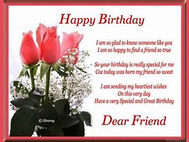 Image result for Birthday Wishes My Friend