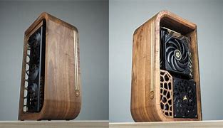 Image result for Wood Front PC Case